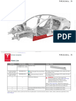 Sill Inner (Complete) : Tesla Body Repair Manual For Feedback On The Accuracy of This Document, Email - Updated: 13APR18