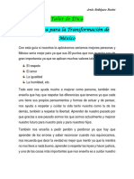 Analisis y Opiniones de La Guia Etica para La Transformacion de México