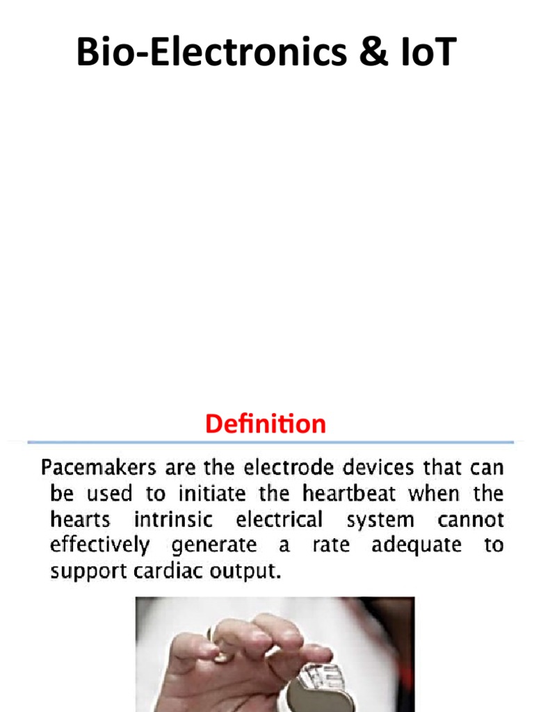 BioElectronics & Iot Pacemakers PDF