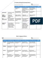 Math Problem Solving (Recitation) Rubric: 6 5 4 3 Score