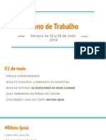 Plano de Trabalho Maio