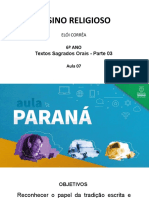 Aula 07 - Textos Sagrados Orais - Parte 03