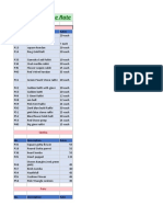 Rate List