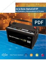 Datasheet Baterías Alpha 12V