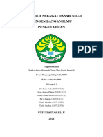 Kelompok 6-PANCASILA SEBAGAI DASAR NILAI PENGEMBANGAN ILMU PENGETAHUAN-1