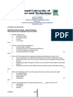 QUESTION ONE (25 Marks) - Allocate 10 Minutes Write The Letter That Corresponds To The Correct Letter