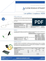 Splitters Coupleurs WDM