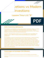 Antic Invetions Vs Modern Investions: Lopazov Timur cl.6 'B''