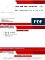 Funciones trigonométricas y leyes seno-coseno