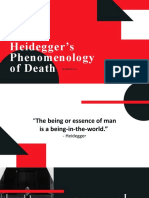 Martin Heidegger's Phenomenology of Death: by Manuel B. Dy, JR