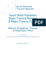 South West Paediatric Major Trauma Network & Major Trauma Centre