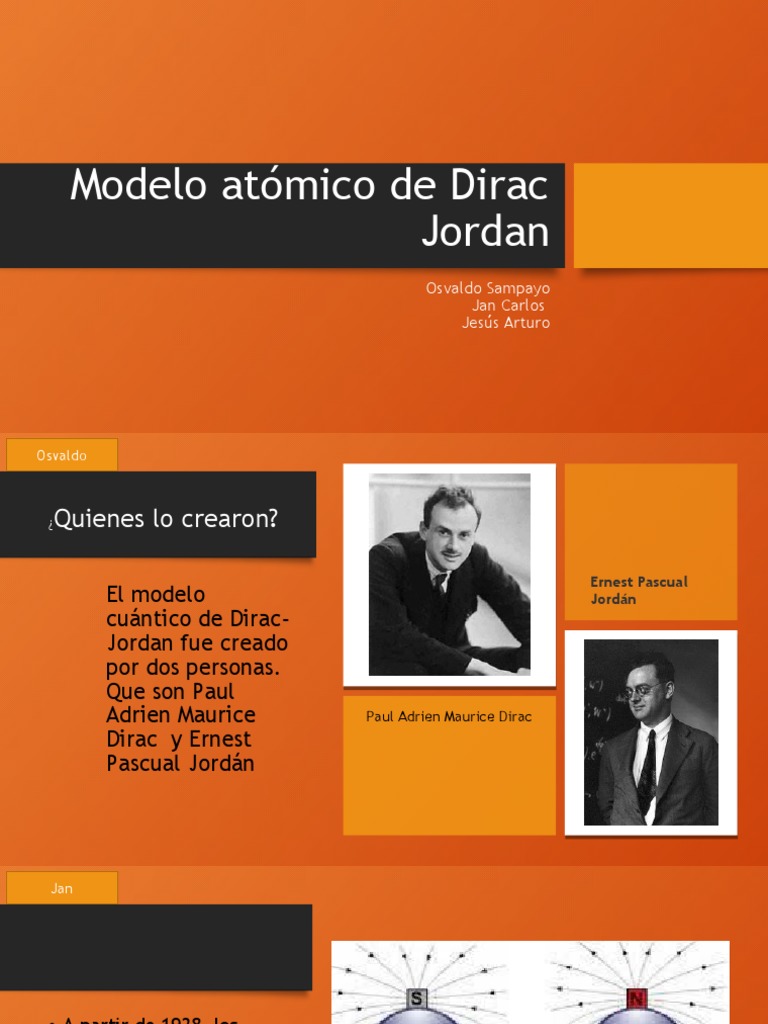 Modelo Atómico de Dirac Jordan | PDF