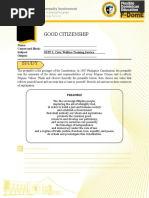 Answer Sheet - NSTP - Module 3-Good Citizenship