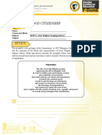 Good Citizenship Plan During Pandemic