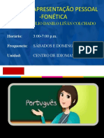 Básico 1: Apresentação pessoal - Fonética