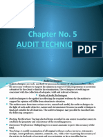 Chapter No. 5 Audit Techniques