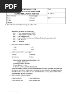 Soal PTS B Inggris Kelas 6