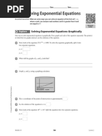 Solving Exponential Equations Graphically