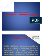 Presentation on Government e-Marketplace (GeM