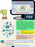 Actividad de Aprendizaje 4° - Lunes 27 de Setiembre Del 2021 - Ciencia y Tecnología