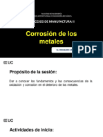 Corrosión de Los Metales: Procesos de Manufactura Ii