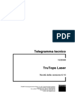 TT  TruTops Laser, Novità nella versione 6.10, 10.06, IT