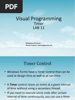 Visual Programming: Timer LAB 11