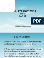 Visual Programming: Timer LAB 11