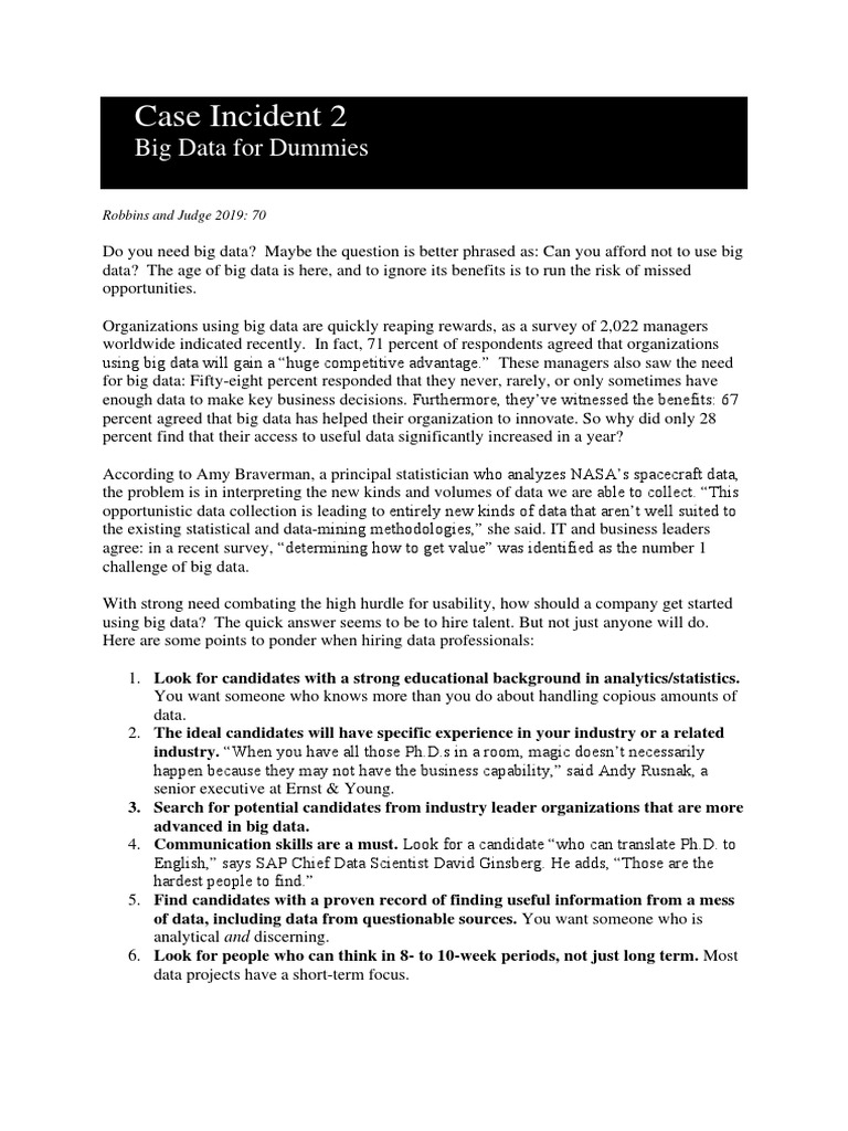 Essential Guide to Big Data Hiring | PDF | Big Data | Analytics