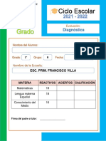 Examen Diagnostico 1grado