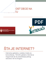 Bezbednost Dece Na Internetu Prezentacija