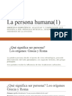 La evolución del concepto de persona humana desde la antigüedad clásica