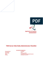 17538276 TSM Server Side Daily Administrator Checklist