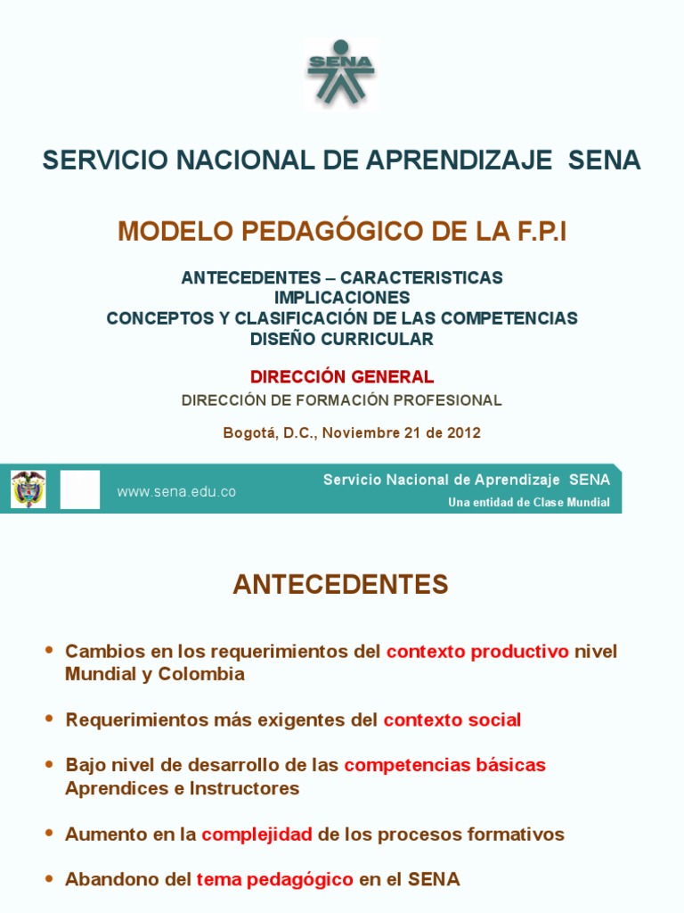 Modelo Pedagogico Sena | PDF | Aprendizaje | Conocimiento