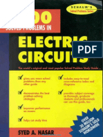 3000 Solved Problems in Electric Circuits Schaums by Syed A. Nasar