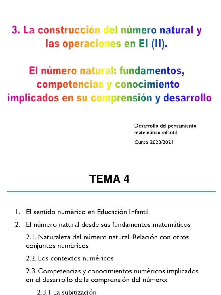 Primerosconceptosnumericos2021. El Número (Alumno) | PDF | Matemáticas ...