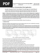 Bchat: A Decentralized Chat Application: International Research Journal of Engineering and Technology (Irjet)