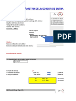 Cálculo de Diametro de Tuberia de Entrada - Alumnos - Ejemplo 2 (SOLUCION)