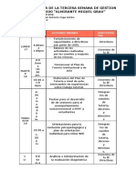 Planificador de Tercera Semana de Gestion