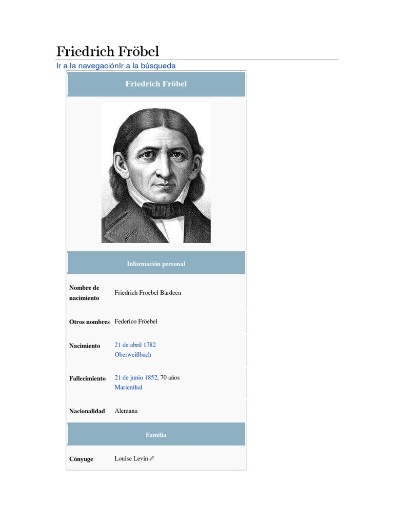 Friedrich Fröbel PDF