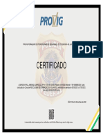 Certificado de curso de reciclagem para vigilantes