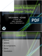 Microsoft Robotics Developer Studio: MD - Kamal Azhar