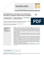 Neurología: Inmunoglobulina G Intravenosa Como Tratamiento Adyuvante en Epilepsia Infantil Farmacorresistente