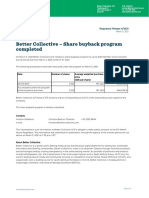 BC Regulatory Release No. 4 - 2021 Buyback 2021.03.05