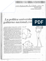 VIOR y PAVIGLIANITI (1994) La Política Universitaria Del Gobierno Nacional