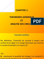 CH1 Théorèmes Généraux