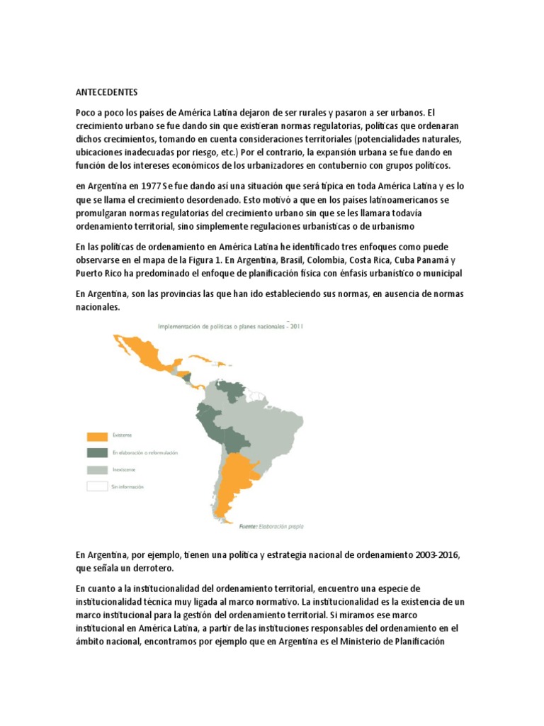 Ordenamiento Territorial en Argentina | PDF | Planificación ...