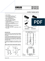 M54HC30 M74HC30: 8 Input Nand Gate