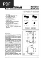 M54HC166 M74HC166: 8 Bit Piso Shift Register