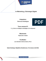 TAREA SEMANA 1.2 Cómo Se Trabaja La Estrategia en Mi Empresa